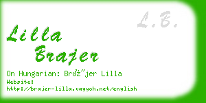 lilla brajer business card